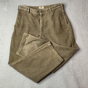 Vintage Woolrich Corduroy Chino Pants Men's Size 38x30 Khaki 1516 Brown Cotton